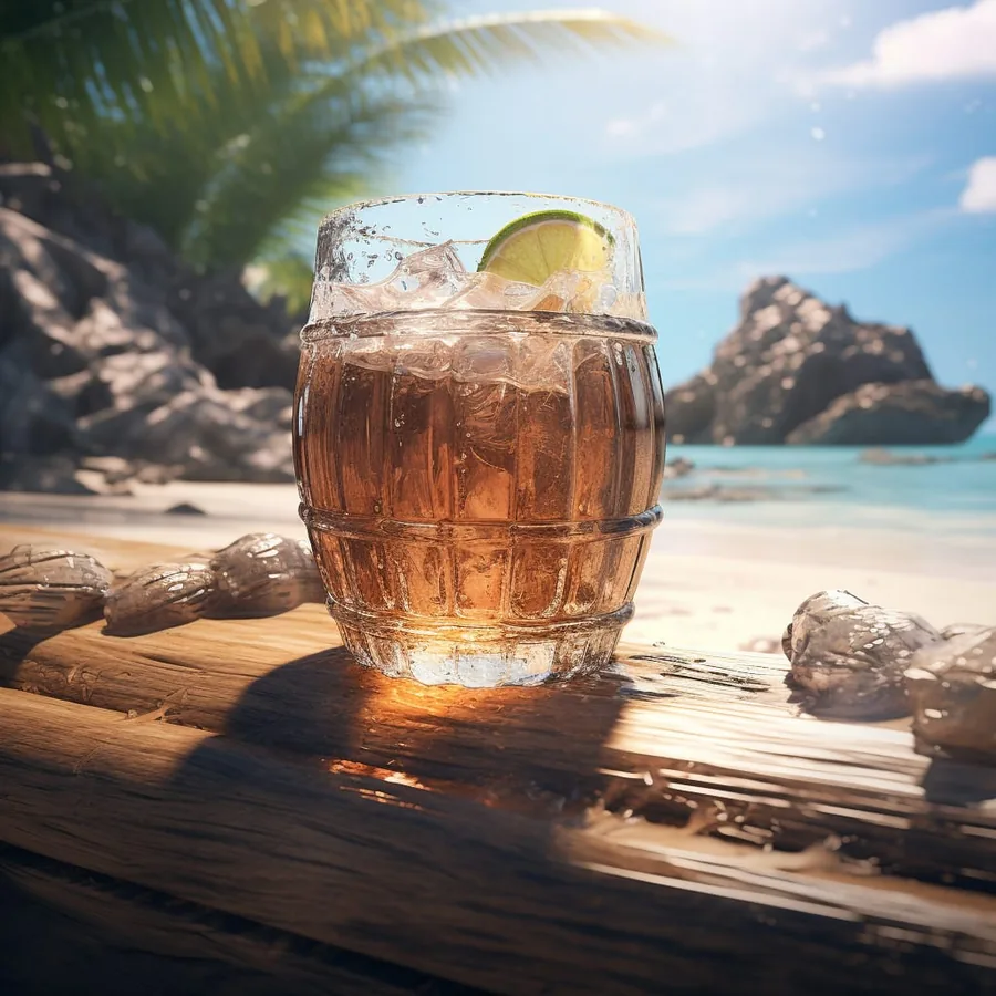 Spiced and Iced cocktail