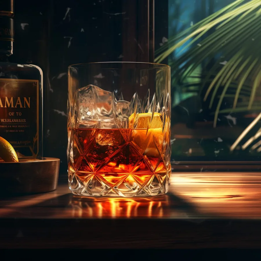 Bartender making Progress Rum cocktail